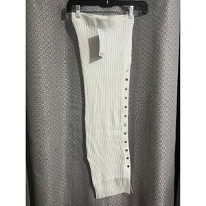 Naked Wardrobe Button Me Down Midi Skirt size small NWT